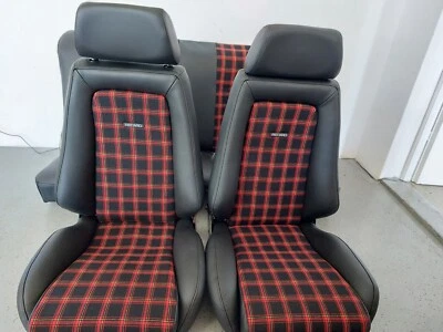 RECARO SITZE MIT OPEL-MANTA B RÜCKSITZBANK OLDTIMER  - Bild 1 von 3