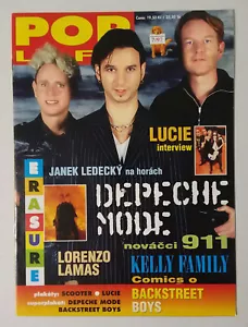 Pop Life Magazine (July 1997) Depeche Mode, Backstreet Boys, Erasure, 911; CZECH - Imagen 1 de 3