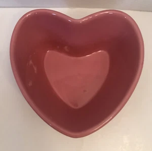 CHANTAL 2 Cup/.47 lt Ceramic Pink Heart 93-HCF For Baking Or Fondue Replacement - Picture 1 of 4