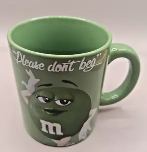 M & M's Miss Grün Kaffee Tee Tasse Miss Sexy 14 Oz "BITTE Don't Beg" 2016 MARS - Bild 1 von 8