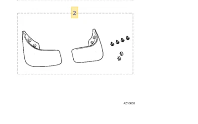 New Genuine Jaguar X-Type Estate ONLY Rear Mud Flaps Splash Guards C2S32915 — 第 1/4 张图片