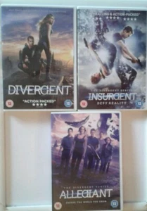 DIVERGENT/INSURGENT/ALLEGIANT DVDS - Picture 1 of 4