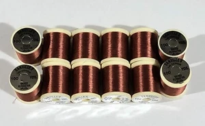12 Spools Danville 3/0 Tobacco Brown Fly Tying Thread - Picture 1 of 1