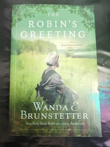 The Robin's Greeting Amish Greenhouse Wanda Brunstetter Trade Paperback Book NEW - Imagen 1 de 3