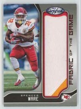 2018 Panini Certified Blue Fabric of the Game Spencer Ware Patch /49 Chiefs C36