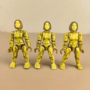 3PCS HALO MEGA CONSTRUX GOLD AI CORTANA MINI FIGURE GYG61 20TH ANNIVERSARY - Picture 1 of 3