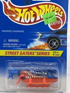 1996 Hot Wheels Street Eaters Series #3 Propper Chopper Collector #414 - Picture 1 of 12