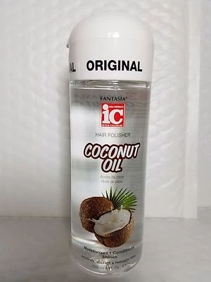 HAIR POLISHER COCONUT OIL FANTASIA IC  6 FL OZ MOISTURIZES ORIGINAL MADE IN USA - Image 1 of 3