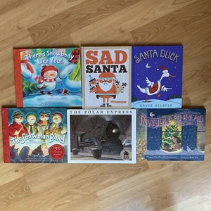 Christmas Children’s Hardcover Books Lot Of 6 - Picture 1 of 4
