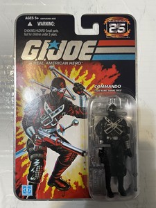G.I. Joe 25th Anniversary Snake Eyes  | Foil Card | MOC | 2007 | Hasbro