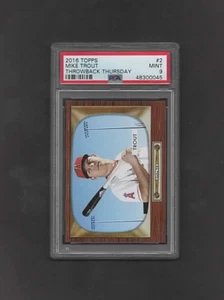 2016 Topps Throwback Thursday #2 MIKE TROUT PSA 9 MINT - Picture 1 of 2
