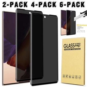 2/4/6X Privacy 9H Tempered Glass Screen Protector For Samsung Note20/20 Ultra 5G - Picture 1 of 30