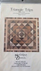 "Triangle Trips" Quilt Pattern - 84.5" X 84.5" - Picture 1 of 2