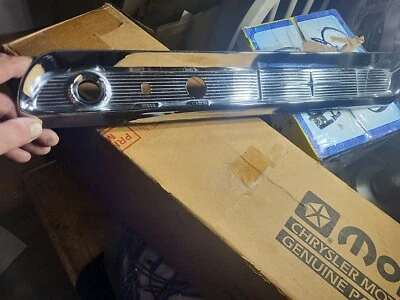 Nos 1955 1956 Dodge Coronet INSTRUMENT PANEL RADIO DELETE PLATE 1575384  - Image 1 of 4