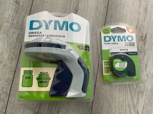 DYMO OMEGA EMBOSSER..LABEL MAKER..INCLUDES EXTRA PACK OF PAPER LABELS..BRAND NEW - Picture 1 of 3