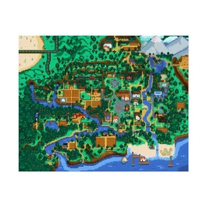 🎮 Póster Pixel Art Village - Arte de pared retro mate para jugadores - Imagen 1 de 25