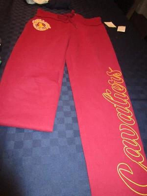 NEW NBA CLEVELAND CAVALIERS TOUCH ALYSSA MILANO JOGGER SWEAT PANTS RED MEDIUM - Image 1 of 2