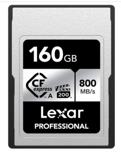 Lexar Professional SILVER Series CFexpress Type A Card 160GB, CFe Card Up to 800 - Picture 1 of 7