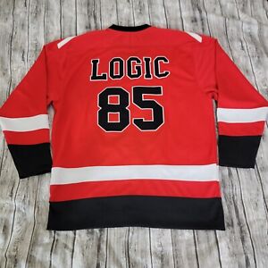 Maillot de hockey Logic homme taille S rouge Everybody Tour #85 musique de concert hip-hop