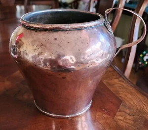 antique 18th century Copper Pitcher Hand Made Hammered - Picture 1 of 6