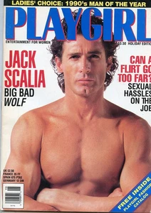 PLAYGIRL MAGAZINE JAN `1990 * JACK SCALIA BIG BAD WOLF - Picture 1 of 1