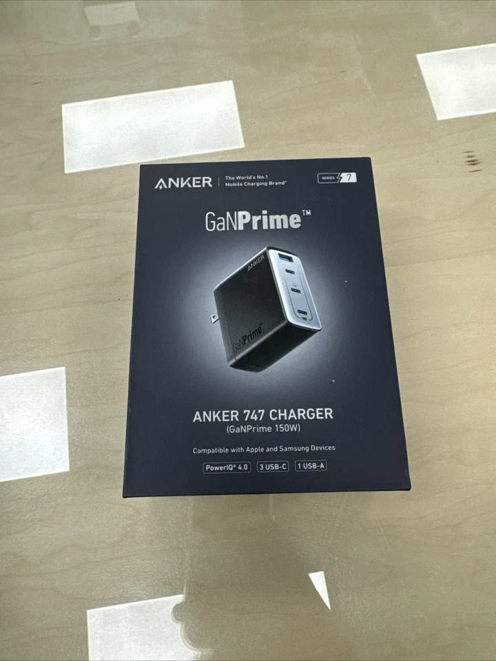 Anker GaNPrime A2340 150W 240V 4-Ports USB-C Charger Adapter - Black - Image 1 of 1