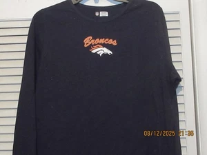 Denver Bronco Ladies xl long sleve tee shirt Blue - Picture 1 of 1