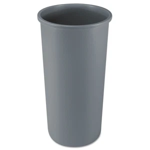 Rubbermaid Commercial 354600GY 22 gal Round Untouchable Waste Container -GRY New - Picture 1 of 4