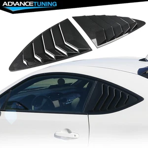 Fits 13-20 Scion FRS BRZ Toyota 86 Carbon Fiber Print Quarter Window Louver ABS - Picture 1 of 3