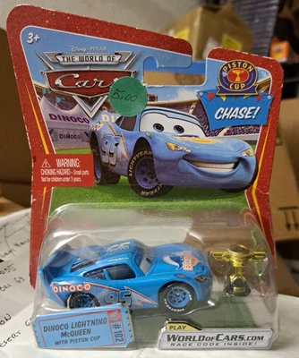 CARS - DINOCO MCQUEEN (SAETTA) with PISTON CUP CHASE - Mattel Disney Pixar - Image 1 of 2