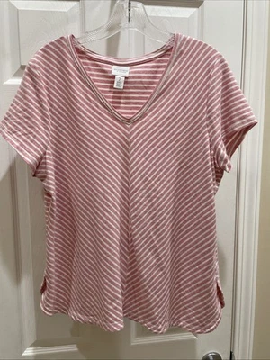 Top Pullover Chicos Weekends Preciosos Tonos Rosa Blanco Talla 2 Manga Corta Foto 1 de 3