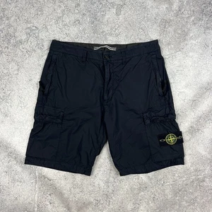 Stone Island Navy Cargo Shorts fit 34” - Picture 1 of 6