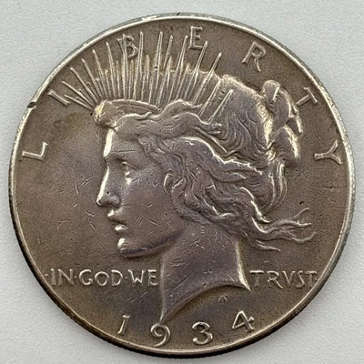 1934-S Silver Peace Dollar / Nice Coin / Good Detail #4264D - Image 1 of 4