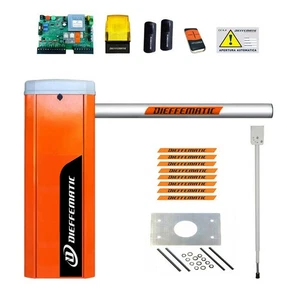KIT COMPLETO BARRIERE BARRIERA ASTA 6 METRI MT AUTOMATICA STRADALE 24V MOTORE - Foto 1 di 1