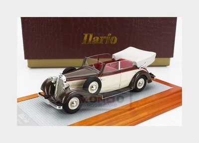 1:43 ILARIO-MODEL Horch 830 Bl Cabriolet Closed 1936 Brown Beige IL43180 Model - Image 1 of 2