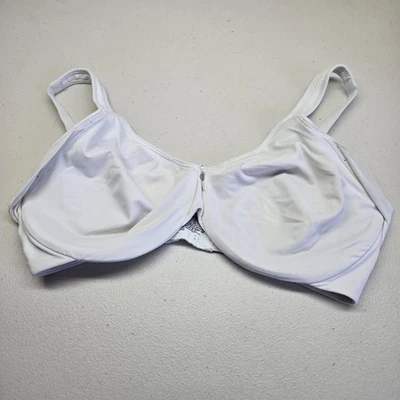 巴厘岛女式文胸 34DD 白色迷你钢圈肩带可调节无衬里 — 第 1/4 张图片