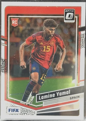 Оптическая карточка дебютанта Lamine Yamal Base Испания 2023–24 Panini Donruss FIFA Soccer - Изображение 1 из 2