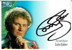 DOCTOR WHO THE DEFINITIVE COLLECTION SERIES 3 AUTOGRAPH CARD AU1 COLIN BAKER - Picture 1 of 2
