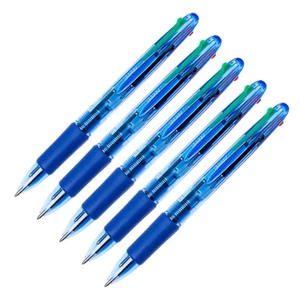 5 x Vierfarb-Kugelschreiber blau 4-farb Schreiber 4 in 1 Kugelschreiber KF01938 - Bild 1 von 4