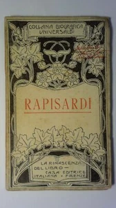 Giudici: MARIO RAPISARDI 1910 Rinascenza del Libro Collana Biografica Universale - Imagen 1 de 2