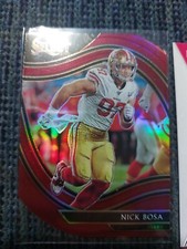 Nick Bosa Select Football 2020-21 Maroon Die Cut Field Level Draft picks Field L