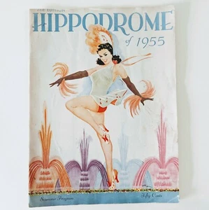 1955 Programm Skater Tänzer Hippodrom Entertainer Lineup Vintage - Bild 1 von 8