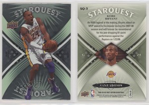 2008-09 Upper Deck First Edition Starquest Green Kobe Bryant #SQ-5 HOF