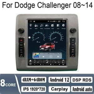 10.4" Android Navigation Car Gps Stereo Tesla Style For Dodge Challenger 08~14 - Picture 1 of 11