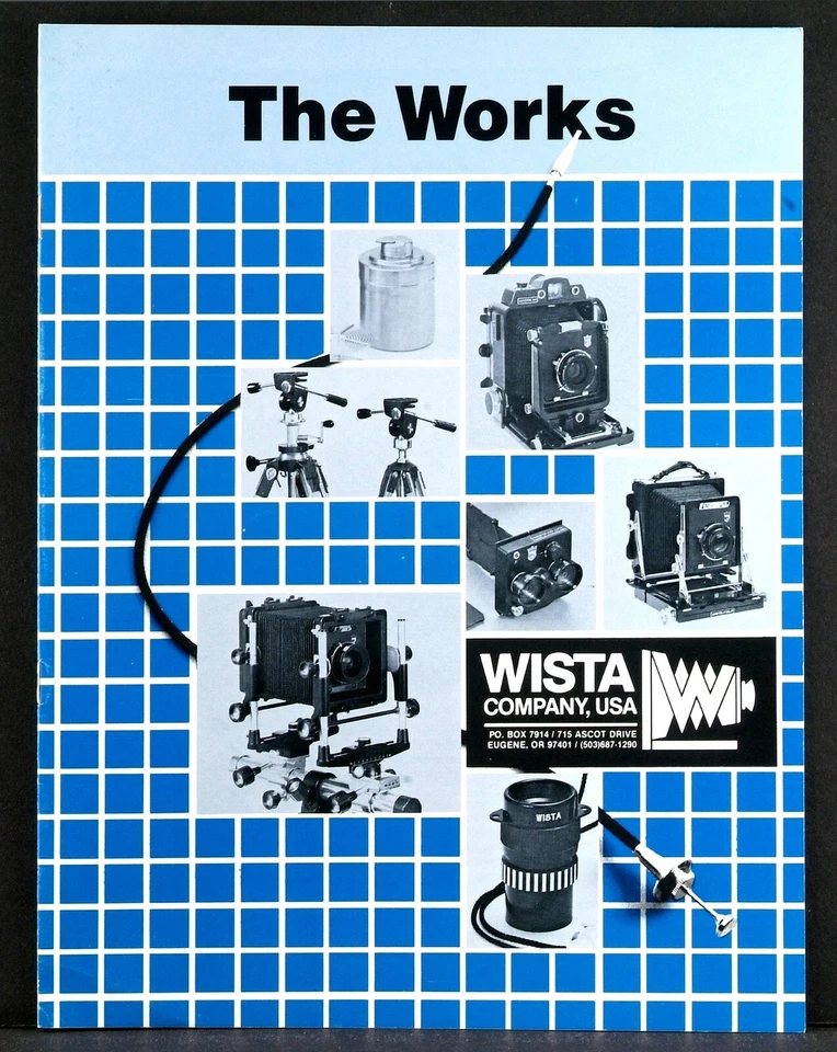 WISTA CAMERA CO. "THE WORKS" RARE VINTAGE ORIGINAL PRODUCT BOOKLET MINT COND. - Image 1 of 3