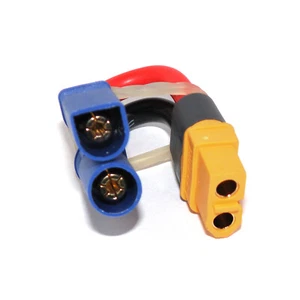 Lipo Akku Adapter EC5 Stecker auf XT60 Buchse 12AWG Hochtemperatur Kabel L - Bild 1 von 4