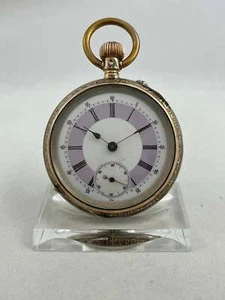 Taschenuhr J. Roth & Cie. Handaufzug aus Silber mit Zwiebelkrone, defekt - Bild 1 von 6