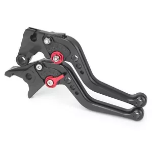BLACK Short Version Adjustable Brake Clutch Levers KAWASAKI Z750 2007- 2011 - Picture 1 of 10
