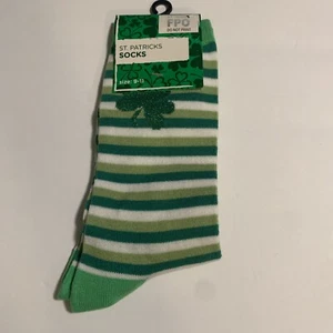 Calcetines San Patricio Day Crew talla 9-11 nuevos con etiquetas - Imagen 1 de 3