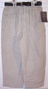 NWT Van Heusen Boy's Khaki Corduroy Pants with Belt, 5 Reg or 6 Reg, $26 - Picture 1 of 3